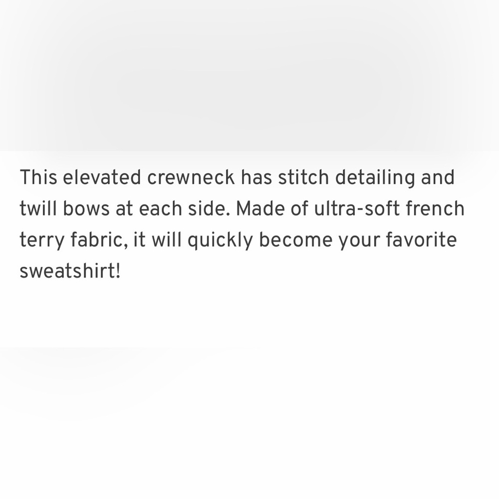 Mersea Navy Sweatshirt with Bow Accents - Picture 9 of 10